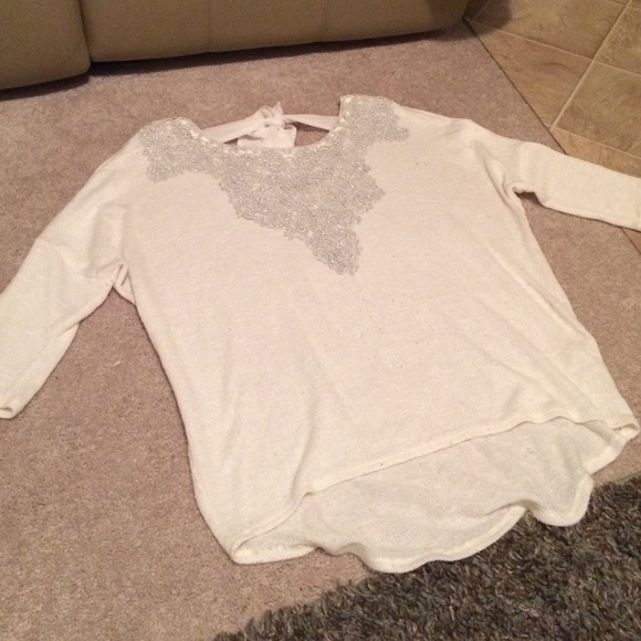 Maurice's White Sweater