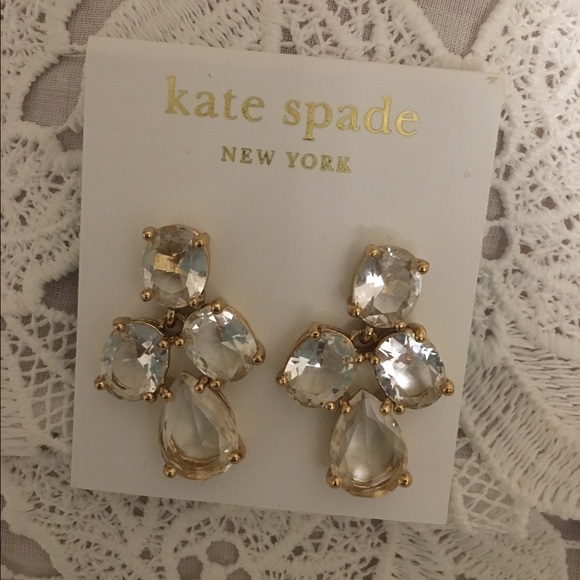 Kate spade chandelier earrings gold
