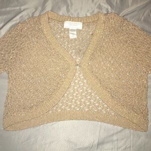 Gold cover sweater