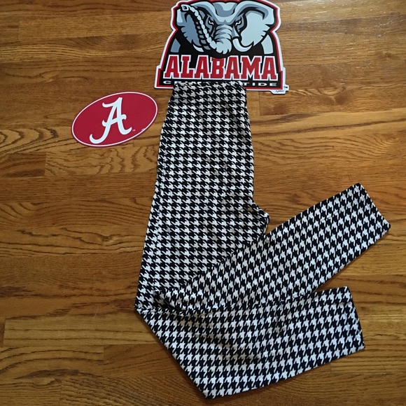 Pants - ALABAMA FANS HOUNDSTOOTH LEGGINGS ONE SIZE