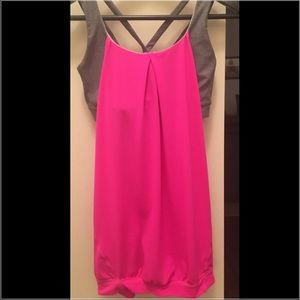 Lulu lemon practice freely tank with bra SZ 6