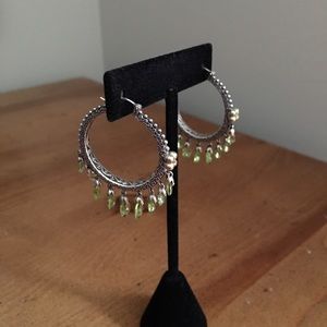 Barbara Bixby Peridot Briolette Hoop Earrings