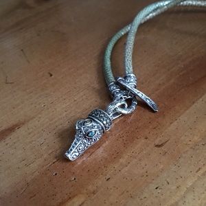 JAI Ombré Leather Leather Necklace & Charm Set