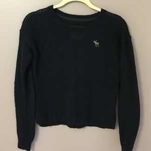 XS- Navy Blue Abercrombie & Fitch Sweater