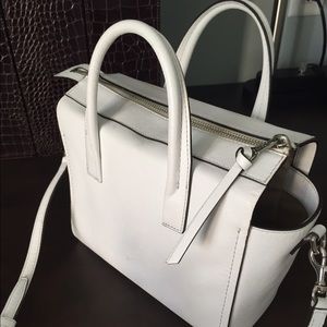 Coach bleeker mini Riley carryall white  satchel