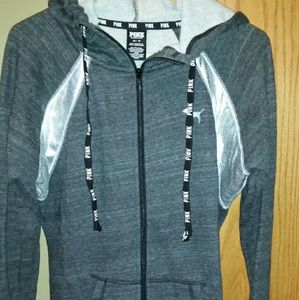 VS PINK zip front hoodie