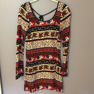 S- Abercrombie & Fitch Elephant Dress