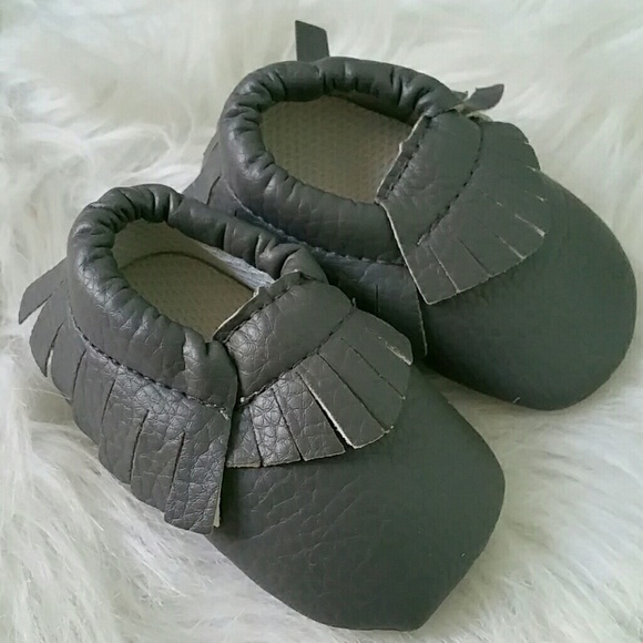 Gray moccasins