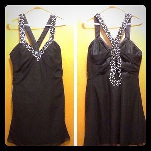 Chiffon Cocktail Dress w/ Sequins