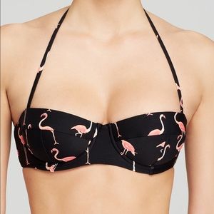 NWT Kate Spade Flamingo Underwire Bikini Top