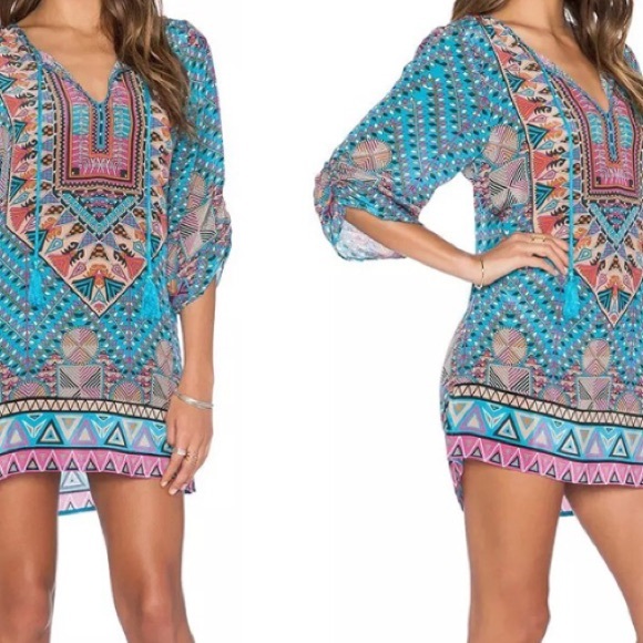 🆕🍭BOHO TRIBAL TUNIC OR DRESS🍭🍭 - Picture 2 of 3