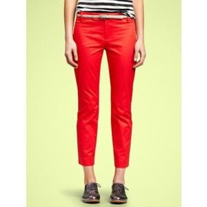 Gap slim cropped pants in red ❤️