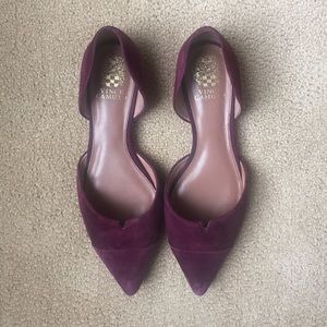 Vince Camuto maroon flats - excellent condition!