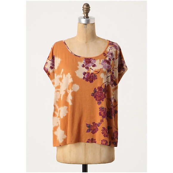 Anthropologie Tops - Anthropologie floral Eventide Eronium top