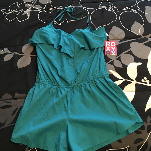 Roxy teal romper