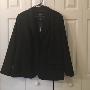 Eloquii black two button blazer size 20 NWT