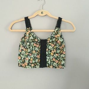 Free people floral crop top