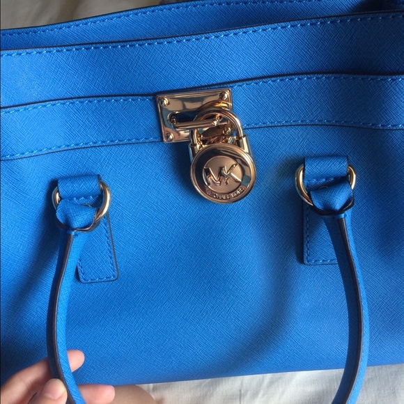 MK tote，blue