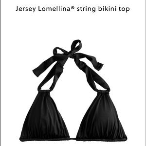 JCrew black triangle bikini top