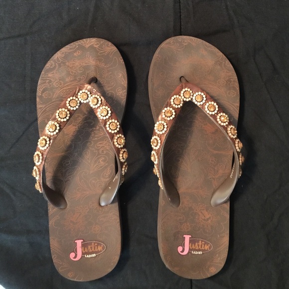 Ladies Justin Bling Sandals