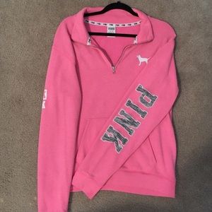 Pink by Victoria's Secret half zip Sweatshirt