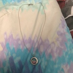 Origami necklace with charms