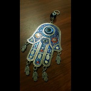 Blue Hamsa Wall Decor