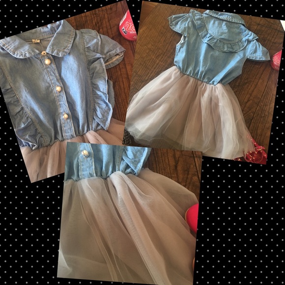 ❌sold❌ Denim & Tule - Picture 3 of 5