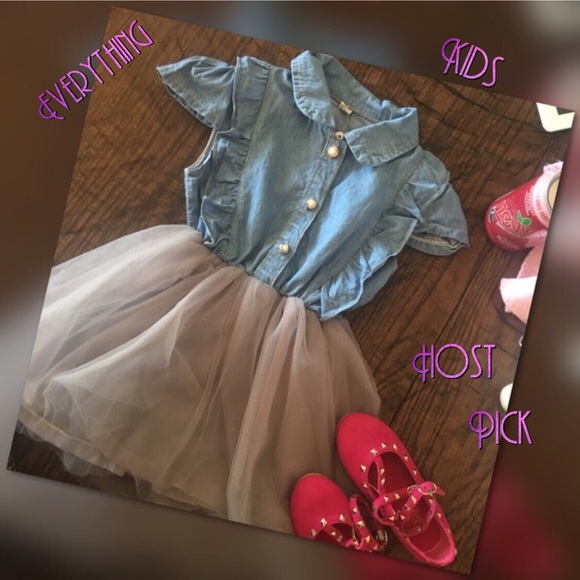 ❌sold❌ Denim & Tule - Picture 5 of 5
