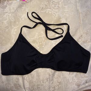 Black VS Swim Bikini Top Halter Size Large