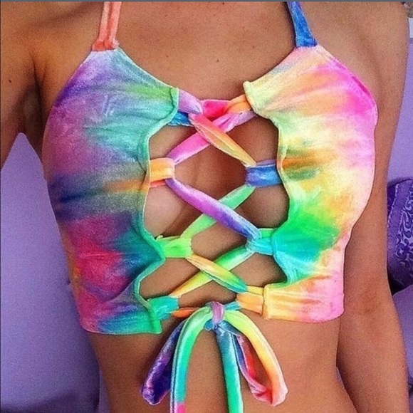 Colorful crop top