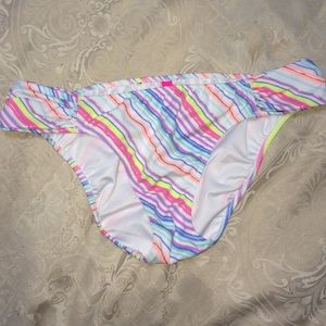 VS swim bikini bottoms striped size medium