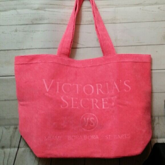 VS Shoulder Bag Pink w/colored striped silk inside