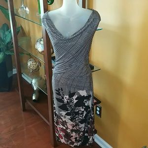 Multi  color dress past the the knees