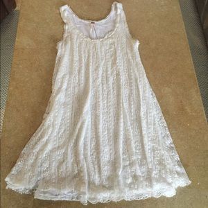 White lace free people dress