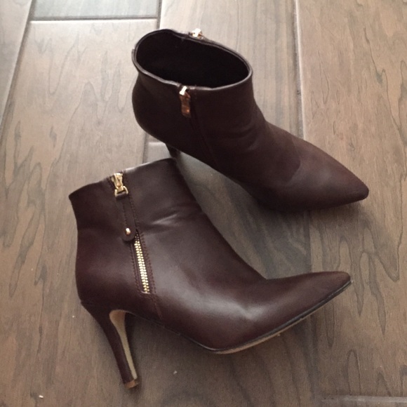 chocolate brown booties