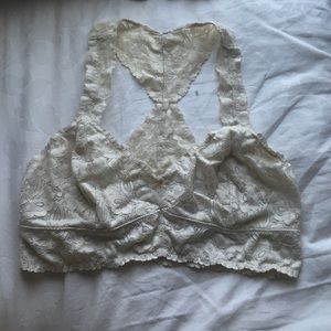 Free people lace racer back bralette