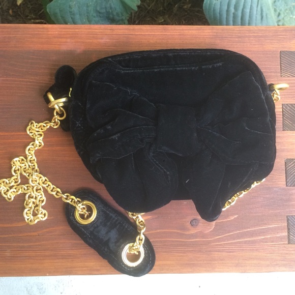 Juicy Couture velvet gold chain purse