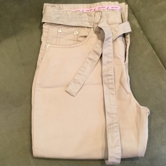 Girls khaki capris