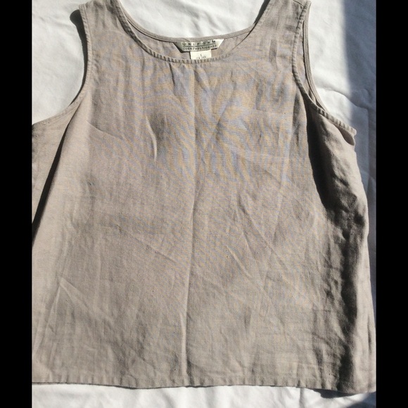 Vintage grey linen top