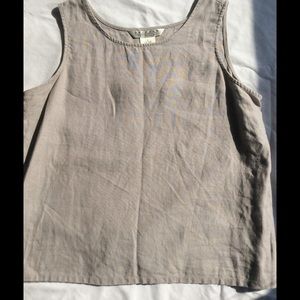 Vintage grey linen top
