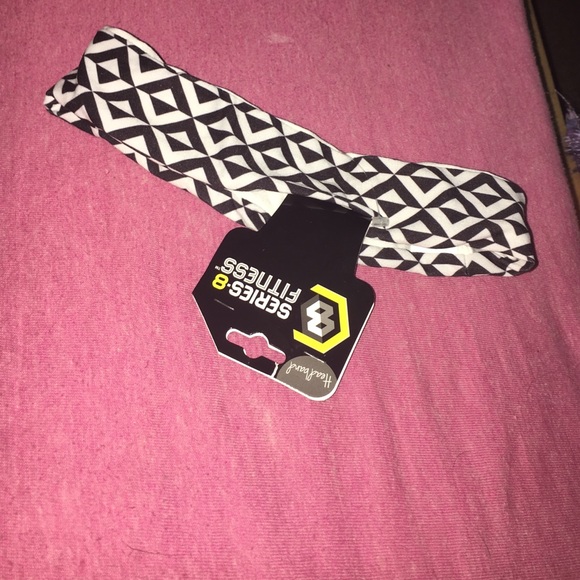 Black and white headband