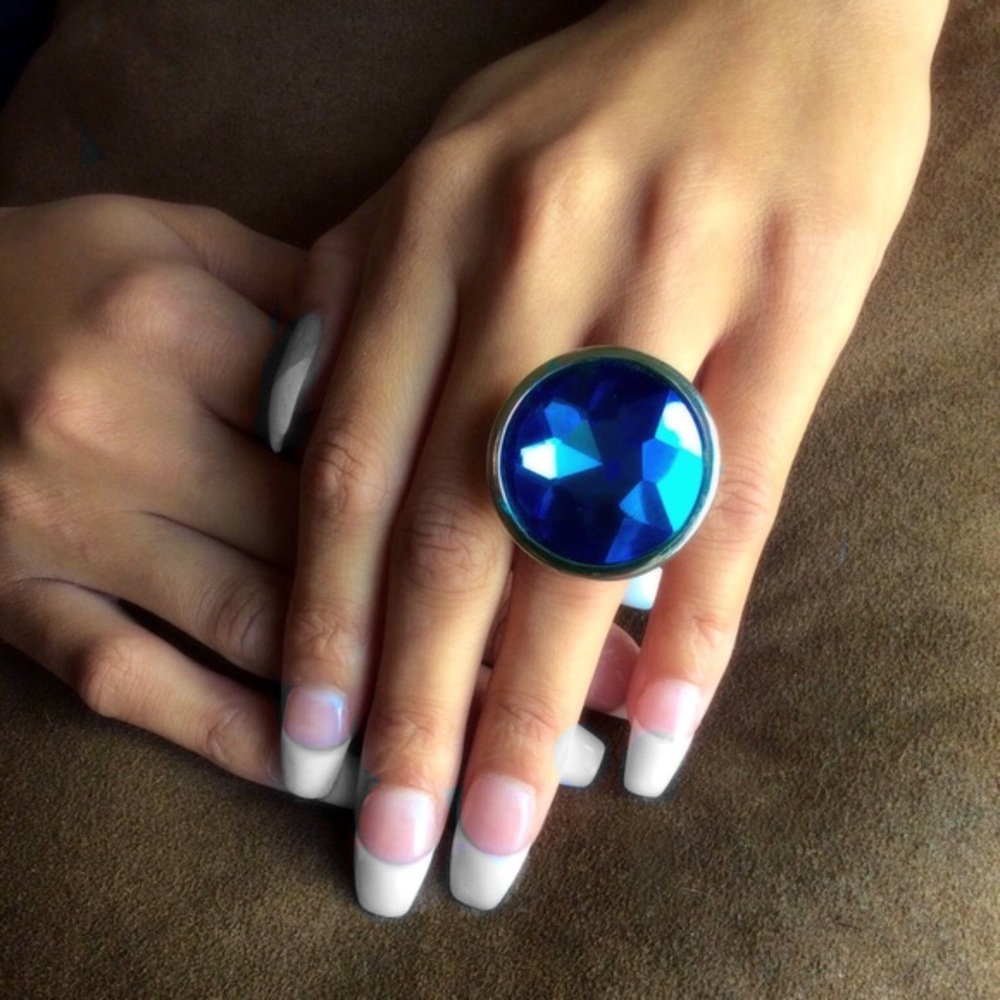 Sapphire Blue Statement Ring