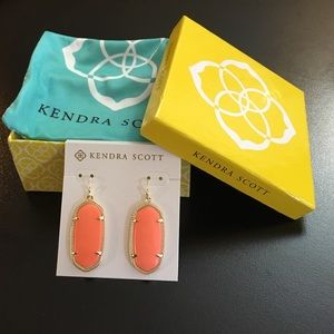 Kendra Scott Coral "Elle" Earrings