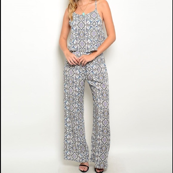 Floral Linen Pant Set