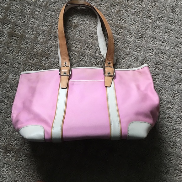 Coach pink tote bag