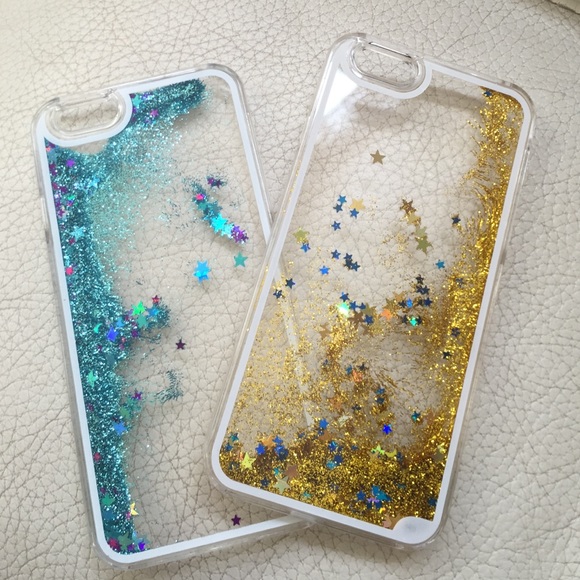 iPhone 6 running glitter case! 2 sale!