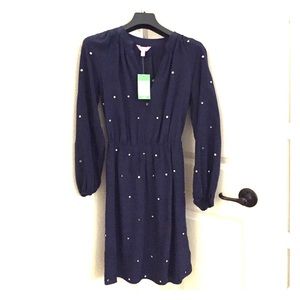 Brand New Lilly Pulitzer Turner Dress navy XS