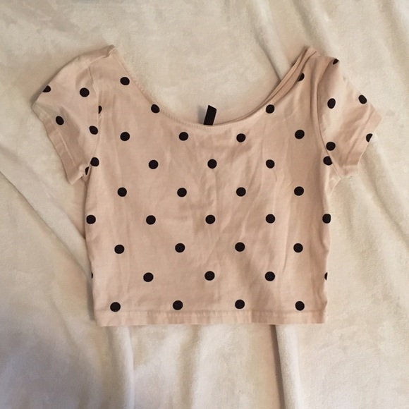 H&M POLKA DOT CROP TOP