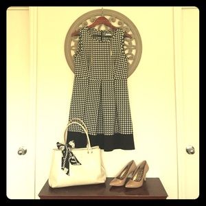 Calvin Klein Black & White Dress, 12P